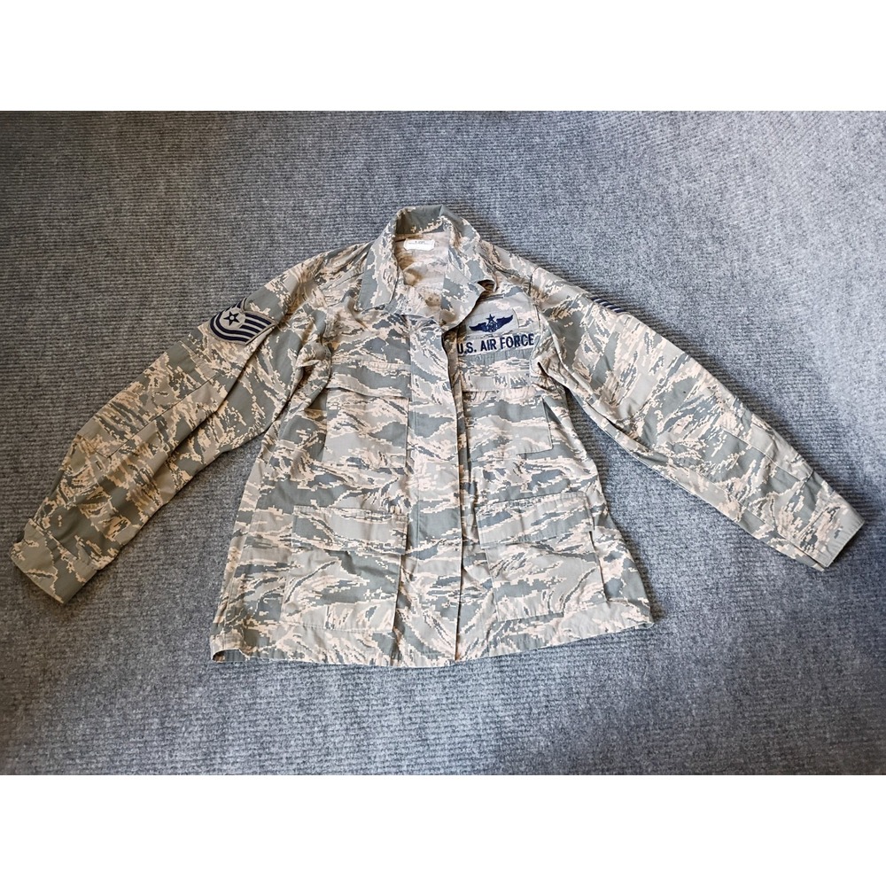 U.S. Air Force Women's Utility Ripstop Camouflage Coat‎ Size 12R With Patches